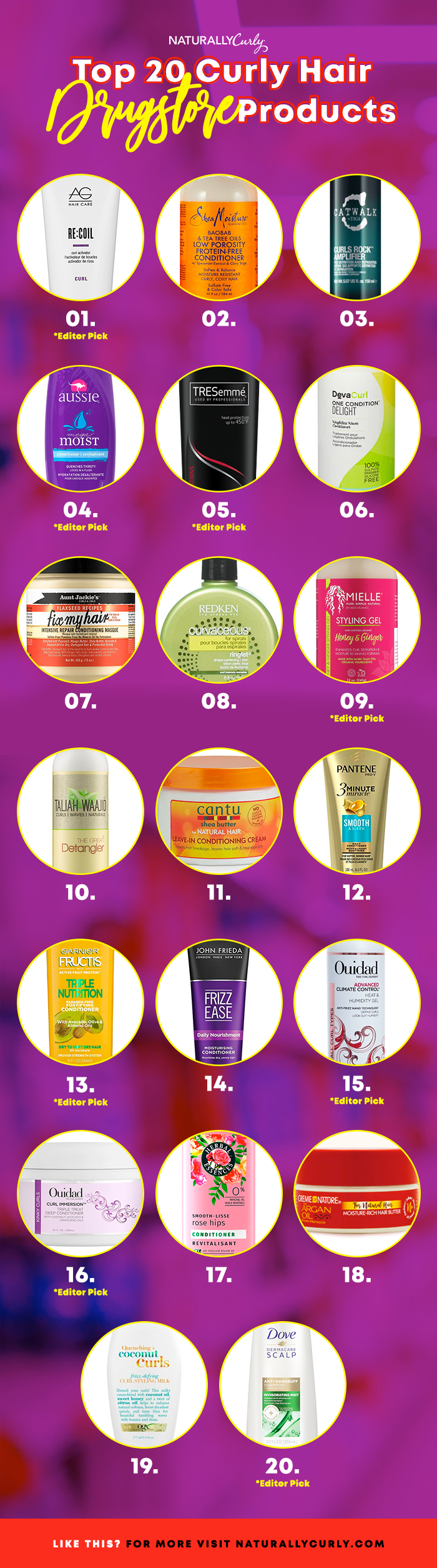 The 20 Best Curly Hair Drugstore Products The 20 Best Curly Hair Drugstore Products