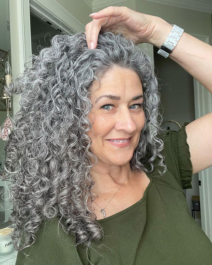 15 Photos of Dreamy Silver Curls Coils and Waves 15 Photos of Dreamy Silver Curls Coils and Waves